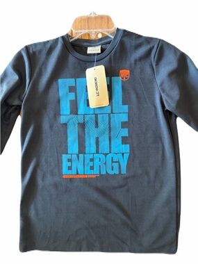 LC Walkiki Boys'  'Feel The Energy' Long Sleeve Tee Made in Turkey